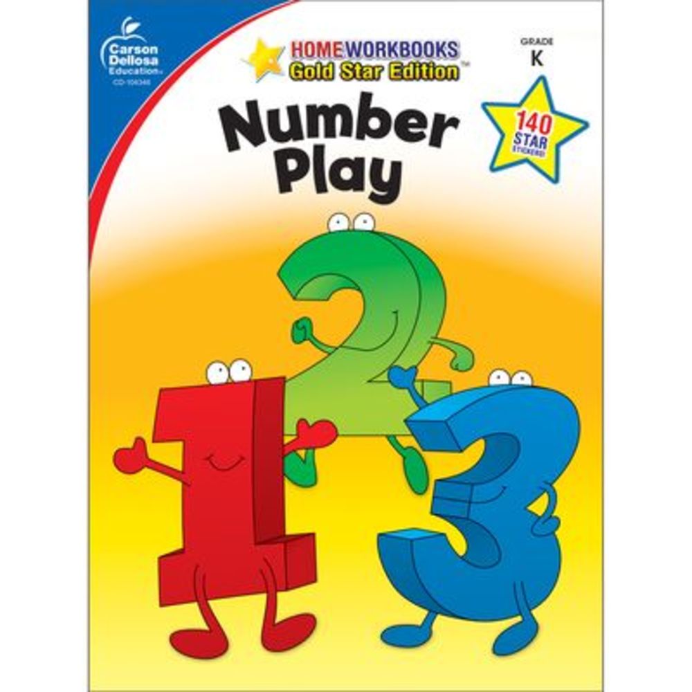 Number Play, Grade K: Gold Star Edition -- Carson Dellosa Education